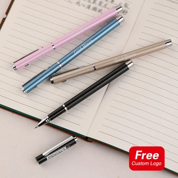 Высококачественные шариковые ручки в стиле ретро, офисная ручка для подписи, персонализированный пользовательский логотип, канцелярские принадлежности для школьников оптом