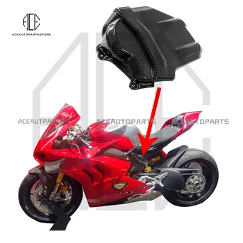 Для Ducati Panigale V4 V4S V4R Крышка Кулачка двигателя Крышка Двигателя Из Углеродного волокна Глянцевые запчасти для мотоциклов 2018-2022