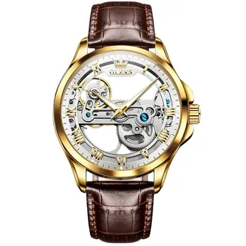 Мужские часы с отверстиями, модные водонепроницаемые цифровые онлайн-браслеты, Роскошные Автоматические механические часы с турбийоном Reloj