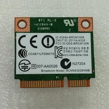 BCM943228HMB 802.11abgn 2x2 Wi-Fi + BT 4.0 комбинированный адаптер WiFi-карты для ProBook серии PCNB 470 G0, sps 731550-001
