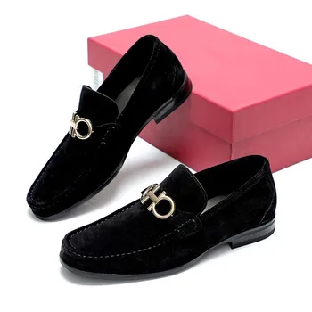 Качественные Вечерние Модельные туфли Для Нежных Мужчин, Обувь Из натуральной Кожи, Изящные Мужские Деловые Оксфорды, Повседневная обувь