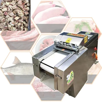 Горячая распродажа 2020 года Коммерческая машина для нарезки свежего мяса кубиками Машина для нарезки мяса кубиками кубиками