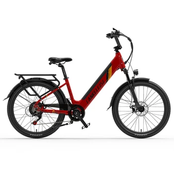 LANKELEISI ES500PRO 24-дюймовый городской электрический велосипед с рамой из алюминиевого сплава 48v 16ah литиевая батарея ebike 500w электрический велосипед