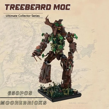Кольца MOC Treebeard Строительные Блоки Технология Кино Кирпичи DIY Креативный Дисплей Модель Сборки Коллекция Игрушек Подарки