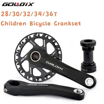 GOLDIX 28/30/32/34/36 T Детский велосипедный шатун для велосипеда с рамкой, сверхлегкое полое звездное колесо, подходит для детского складного велосипеда