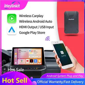 Iheylink Mini Smart Ai Box Apple CarPlay Wireless Android Auto Mirror Link Netflix YouTube 4G LTE 128G GPS Для Проводной Игры в автомобиле