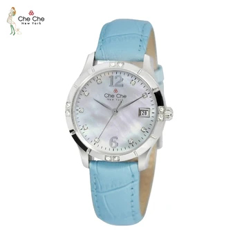 Женские Часы CHE CHE с бриллиантами Swarovski, модный темперамент, часы с календарем, легкий роскошный дизайн, отправьте подарочную коробку CCOO2