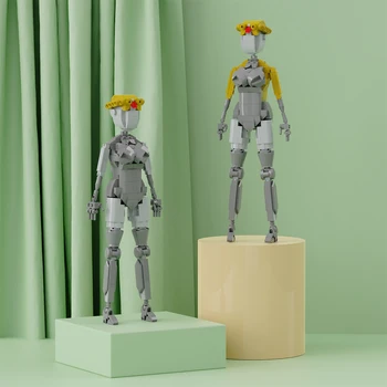 Близнецы Справа и слева Усовершенствованные гуманоидные роботы, модели игровых персонажей, Набор игрушек для сборки мехов для детей