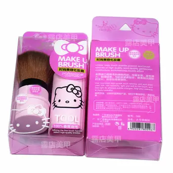 Инструменты для макияжа Hello Kitty Щетка Для Пыли Щетка для чистки ногтей Косметические Румяна Кисть для Рассыпчатой Пудры Щетка Для волос Набор Кистей для макияжа Оптом