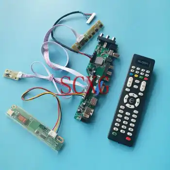 Для монитора LP141WP1 QD14TL03 DVB Плата цифрового драйвера LVDS 30 Pin DIY Kit 14,1 