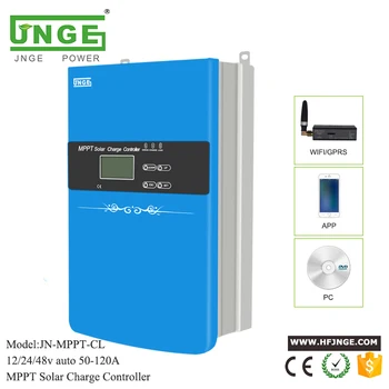 Солнечный контроллер заряда JNGE 120a 48 вольт MPPT с поддержкой Wifi GPRS и RS 485