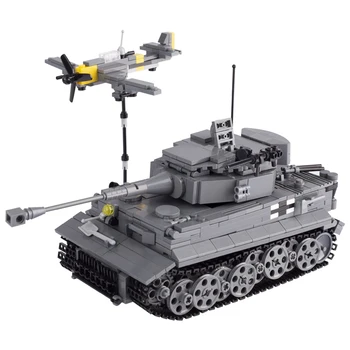 Аксессуар для мини-фигурки Sd.Kfz. 181 Германия Тигр Тяжелый танк Строительные блоки Игрушки