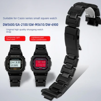 Мужской ремешок для часов Casio G-SHOCK DW5600 GW-M5610 из композитного пластика, стальной ремешок для часов GA-2100 DW-6900, браслет серии 9400, 16 мм