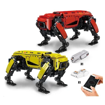 MOULD KING 15066 Высокотехнологичные игрушки приложение и радиоуправляемая модель Boston Dynamics Big Dog AlphaDog Строительные блоки Кирпичи подарки для детей