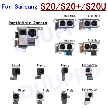 Задняя Основная + Фронтальная + Широкая + Модуль телеобъективной камеры Гибкий Кабель Для Samsung Galaxy S20 + Plus Ultra G980 G981 G986 G988