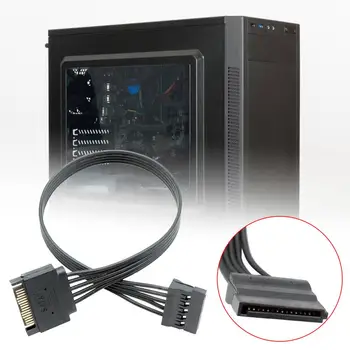 Кабель жесткого диска SATA Кабель для отключения из ПВХ Кабель-разветвитель жесткого диска Высокоэффективный Легкий кабель питания для передачи данных
