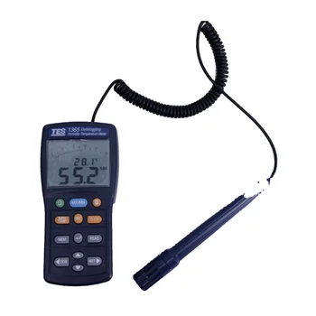 Цифровой регистратор данных TES-1365, измеритель температуры и влажности, термометр с программным обеспечением