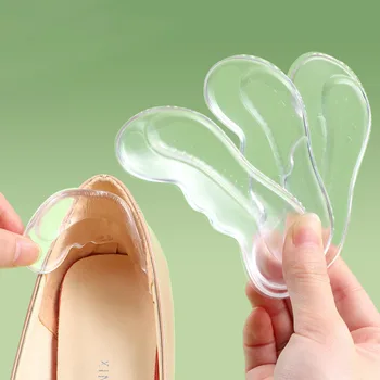 Силиконовые гелевые стельки для обуви, женские накладки на высокий каблук, защитные накладки, противоизносные накладки для пяток обуви, вставки для снятия боли в ногах