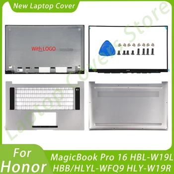 Задняя крышка с ЖК-дисплеем Для Honor MagicBook Pro 16 HBL-W19L HBB/HLYL-WFQ9 HLY-W19R, Передняя панель, Подставка для рук, Нижние Петли, Замена части ноутбука