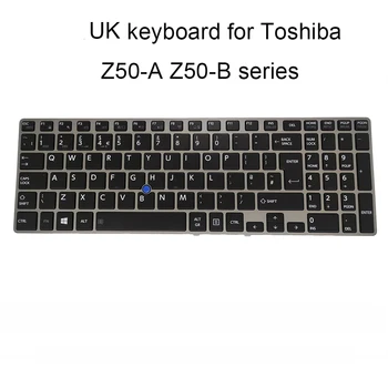 OVY сменные клавиатуры для Toshiba Tecra Z50 A B Z50-A Z50-B черная клавиатура ноутбука серебряная рамка Trackpoint Великобритания британская новинка