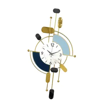 Металлические настенные часы Художественный дизайн Декоративные Модные Бесшумные Не Тикающие настенные часы для