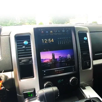 12,1-Дюймовый автомобильный радио-мультимедийный плеер Android11 для Dodge RAM 2008-2019 Tesla Style Auto Stereo Video GPS Navigation