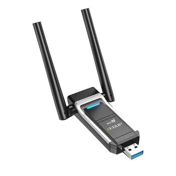 EDUP AX1800M USB WIFI 6 Адаптер 802.11Ax для ПК, USB 3.0 WiFi ключ беспроводной сети с высоким коэффициентом усиления 5 ГГц/2,4 ГГц