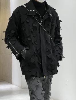 SuperAen Индивидуальный дизайн ниши, Женская линейная куртка, весна и осень, Новая куртка с воротником-стойкой и лацканами