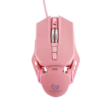 Проводная мышь Профессиональный Утяжеленный дизайн Игровая мышь Оптическая 6400 точек На дюйм USB Цветные светодиодные геймерские мыши С ковриком для мыши для портативных ПК