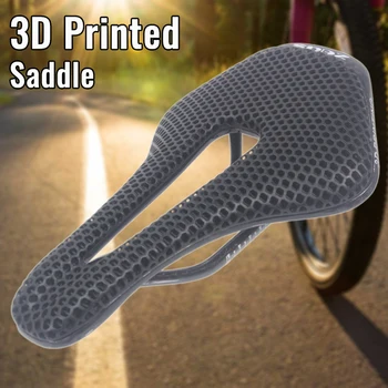 Велосипедное седло с 3D принтом, карбоновые рельсы, седло MTB, сиденье для шоссейного велосипеда, полое велосипедное седло, 3D велосипедное сиденье, ультралегкое