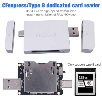 CF Express к USB 3.1 Адаптер для карт памяти Типа B Конвертер Высокоскоростной встроенный кард-ридер R6 R5 Z7 Z6