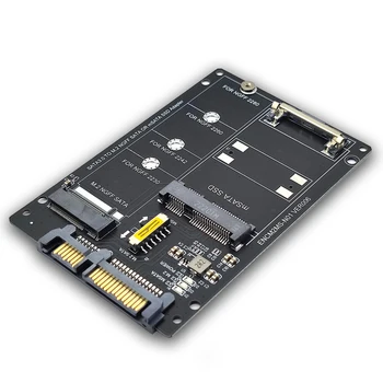 Адаптер SSD M2 mSATA Адаптер mSATA SATA Конвертер M.2 на SATA 3,0 6 Гб Riser M2 на SATA 2,5 дюймовая плата для NGFF M.2 SSD mSATA SSD