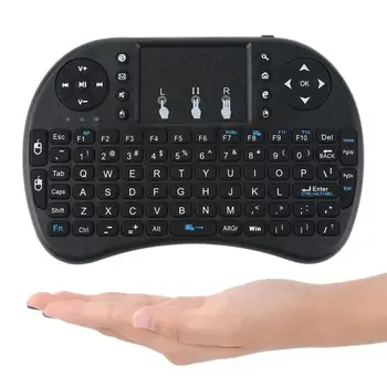 Портативная Мини Беспроводная клавиатура, 3 цвета, сенсорная панель Air Mouse, сенсорная панель для Android TV Box PC Pad, 2017, Хит Продаж, 2 цвета