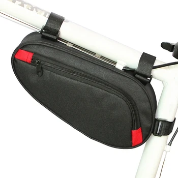 Водонепроницаемый горный велосипед с ТРЕУГОЛЬНОЙ сумкой для хранения, Велосипедная трубка, передняя Рама