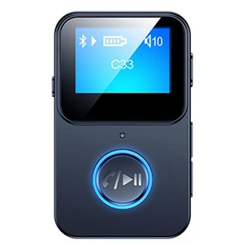 Адаптер аудиоприемника Bluetooth 5.0 Bluetooth MP3-плеер с поддержкой экрана Фотография с дистанционным управлением
