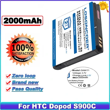 LOSONCOER Аккумулятор высокой емкости 2000 мАч DIAM171 для HTC/Dopod S900c, Herman, 500, Raphael 100,101,800, T7272, T7278, TyTN III