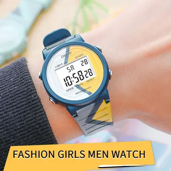 Модные спортивные ультратонкие мужские часы с датировкой, светодиодный цифровой дисплей, силиконовые женские уличные электронные часы, роскошные часы для студентов