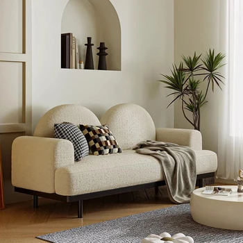Секционный диван в Скандинавском стиле, Угловой диван-кровать Cloud, Диванное кресло, Бархатные кресла, Современная мебель для гостиной