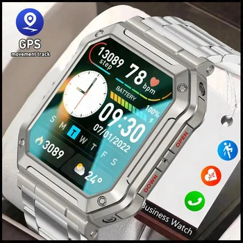 2023 1,91-дюймовые Смарт-часы с Bluetooth-вызовом IP68 Водонепроницаемые Спортивные часы 24-часовой Мониторинг здоровья На открытом воздухе Военные Умные часы Мужские