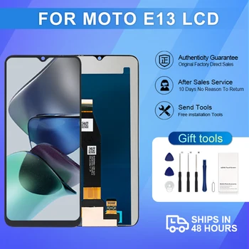 6,5 Дюймов Для Moto E13 ЖК-сенсорная Панель Дигитайзер В Сборе Для Motorola Moto E13 Замена Дисплея Экран С Инструментами