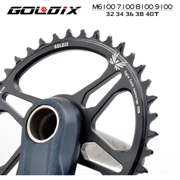 Коленчатый вал GOLDIX подходит для шатунов ShimanoDeore XT M7100 M8100 M9100 SHIMANO12S, широких и узких велосипедных шатунов для горных велосипедов