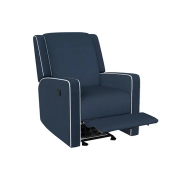 Кресло-качалка Robyn 3 в 1 Glider, темно-синее льняное