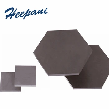 Настройте керамическую пуленепробиваемую пластину B4C 30x30/50x50 мм с квадратным шестигранником, износостойкий керамический лист из карбида бора для лаборатории