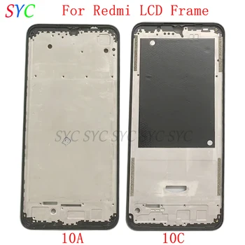 Средняя рамка Центральная крышка шасси Корпус для телефона Xiaomi Redmi 10A 10C Металлическая ЖК рамка Запчасти для ремонта