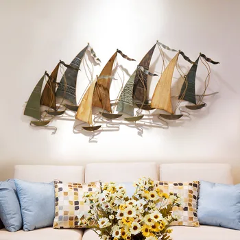 Средиземноморское винтажное настенное украшение, креативный трехмерный фон для дивана, настенное украшение