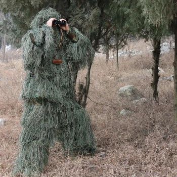 5 шт./компл. Камуфляжный маскировочный костюм Yowie Sniper, Тактическая одежда, Камуфляжный костюм для Охоты, пейнтбола, маскировочный костюм, Мужская одежда для Охоты