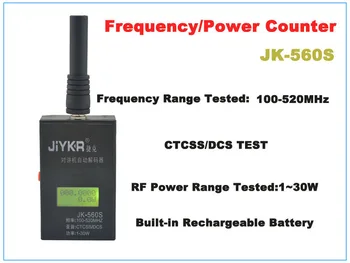 Портативный счетчик частоты, мощности, CTCSS и DCS 3 в 1 JK-560S 100-520 МГц, CTCSS/DCS, частотомер мощностью 1-30 Вт