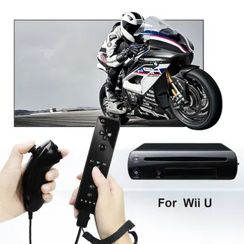 Для Wii 2 в 1 Пульт дистанционного управления Геймпадом Motion Plus Поддерживает Bluetooth-совместимый Пульт дистанционного управления Для Джойстика Wii Nunchuck