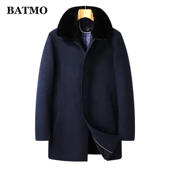 BATMO 2022, новое поступление, осенне-зимний длинный тренч из высококачественной шерсти, мужские шерстяные куртки, теплое пальто, 607