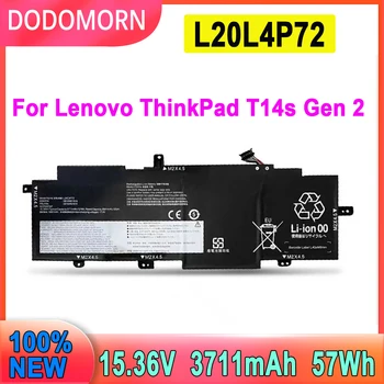 DODOMORN Новый аккумулятор для ноутбука L20L4P72 для ноутбука Lenovo ThinkPad T14s Gen 2, высококачественные аккумуляторы в наличии
